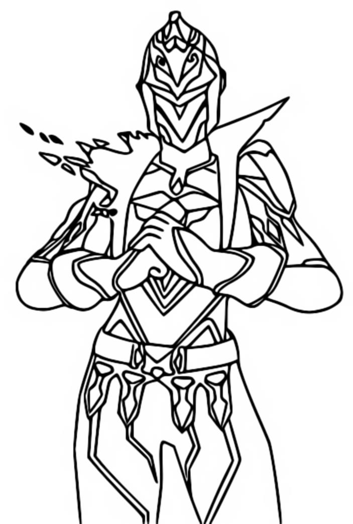 Coloring page Fortnite OG