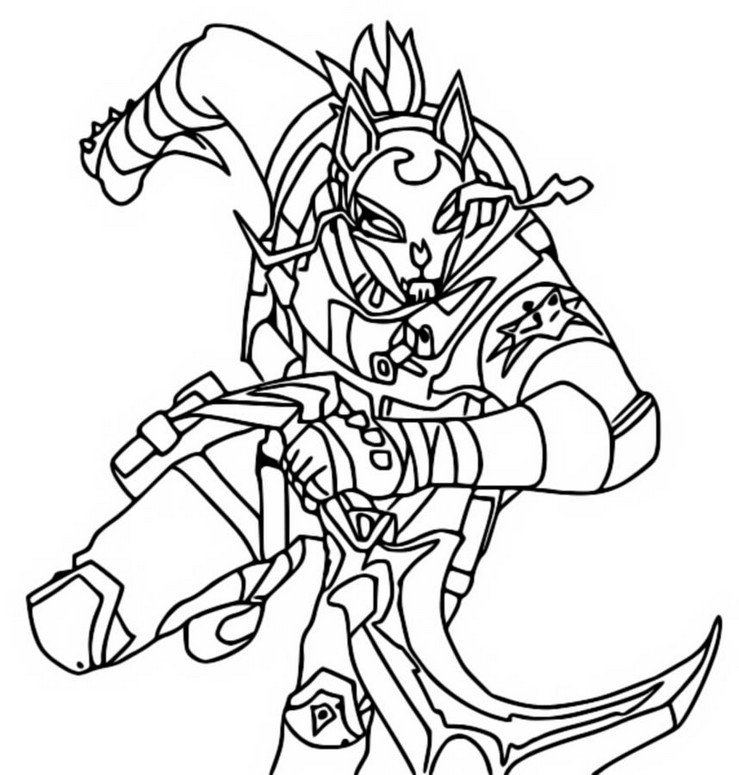 Coloring page Rift Strider Drift Outfit