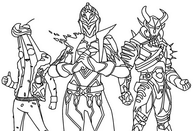 Coloring page Fortnite OG