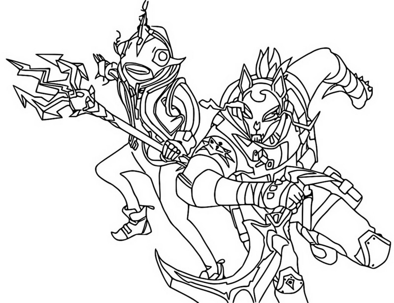 Coloring page Fishdrift Outfit