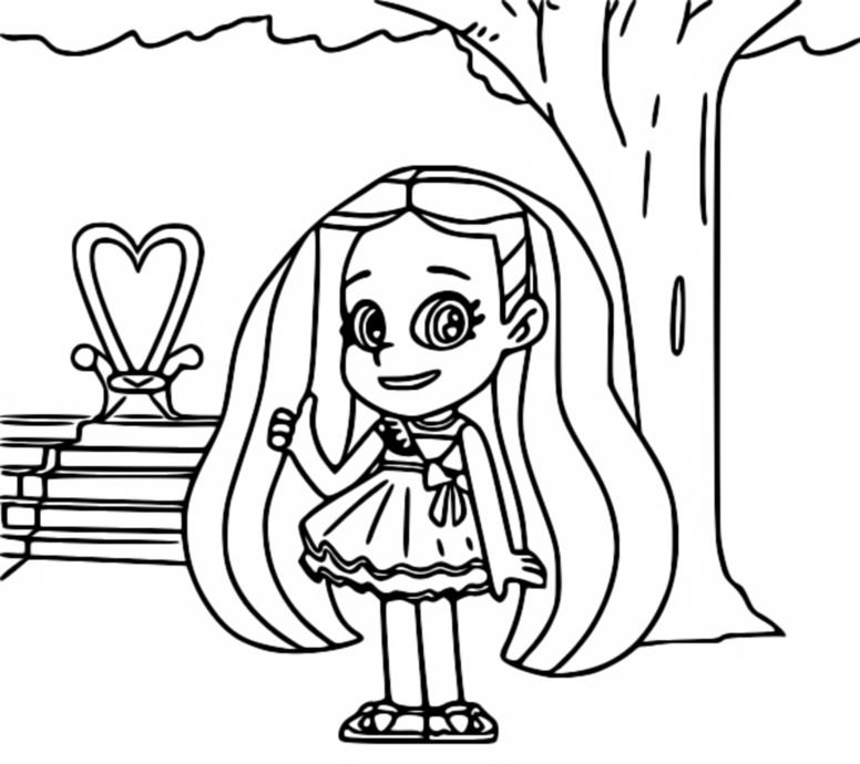 Dibujo para colorear Kids Diana Show