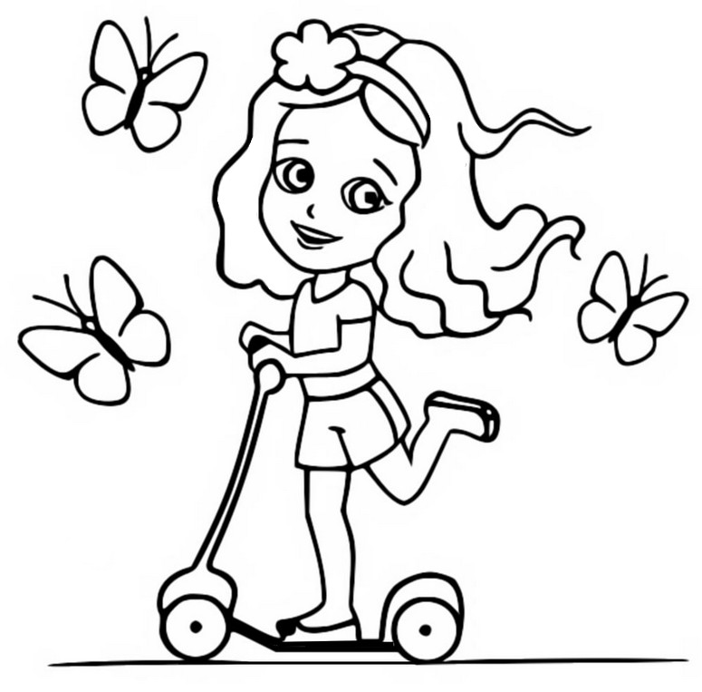 Coloring page Like Nastya