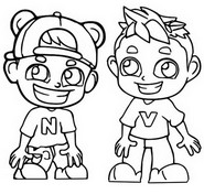 Desenho para colorir Vlad & Niki