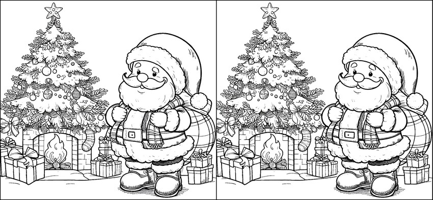 Coloring page Santa Claus