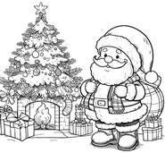 Coloring page Santa Claus