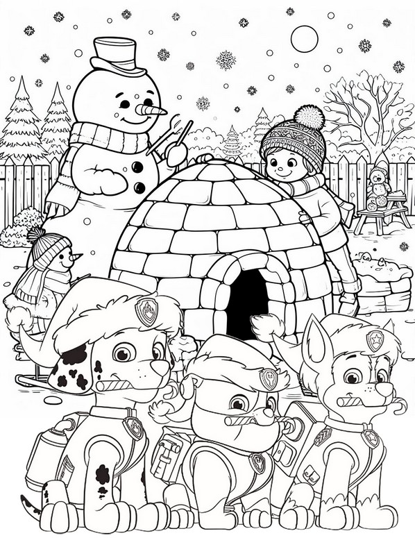 Disegno da colorare Igloo