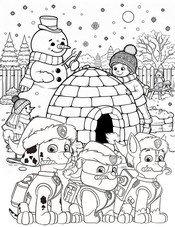 Desenho para colorir Iglu