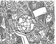 Coloriage Journée des droits de l'homme