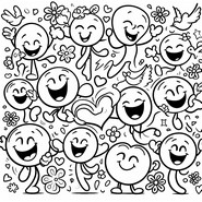 Coloring page International Happiness Day