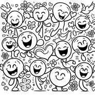 Coloriage Journée internationale du bonheur