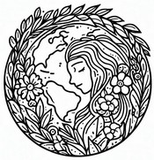 Coloriage Journée internationale de la planète Terre