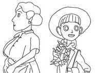 Coloring page Haru ・ Watanabe