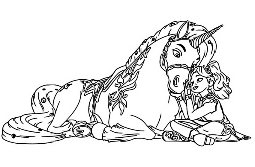 Coloring page Leaf & Ava
