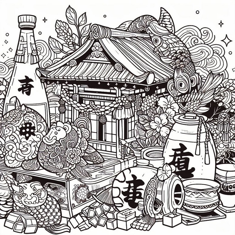 Coloring page Offering