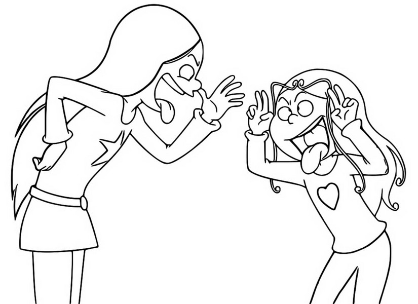 Coloring page Grimaces