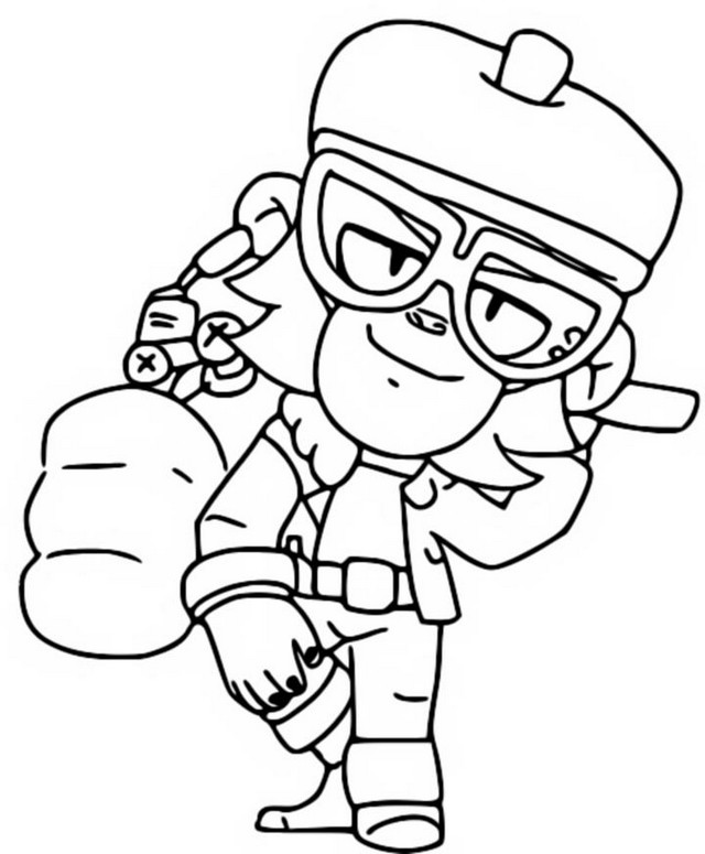 Desenho para colorir Mico