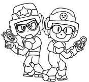 Kolorowanka - Larry & Lawrie - Brawl Stars - Starr Toon