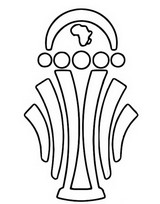 Ilustração para colorir - Logotipo - Futebol - CAF Africa Cup of Nations 2023