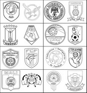 Desenho para colorir - 8º da final - Futebol - CAF Africa Cup of Nations 2023