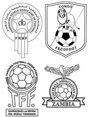 Desenho para colorir - Grupo F. - Futebol - CAF Africa Cup of Nations 2023