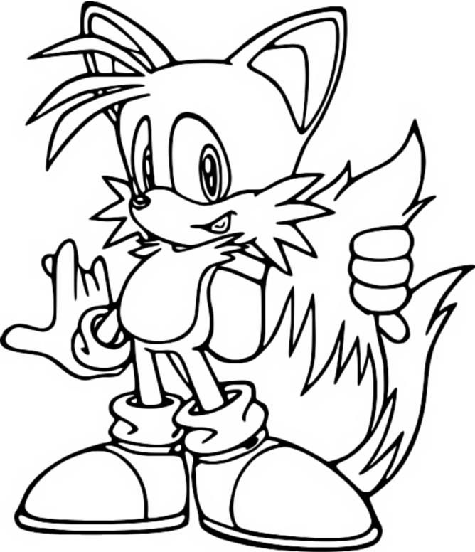 Malvorlagen Tails