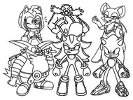Karta do kolorowania - Postacie - Sonic Prime