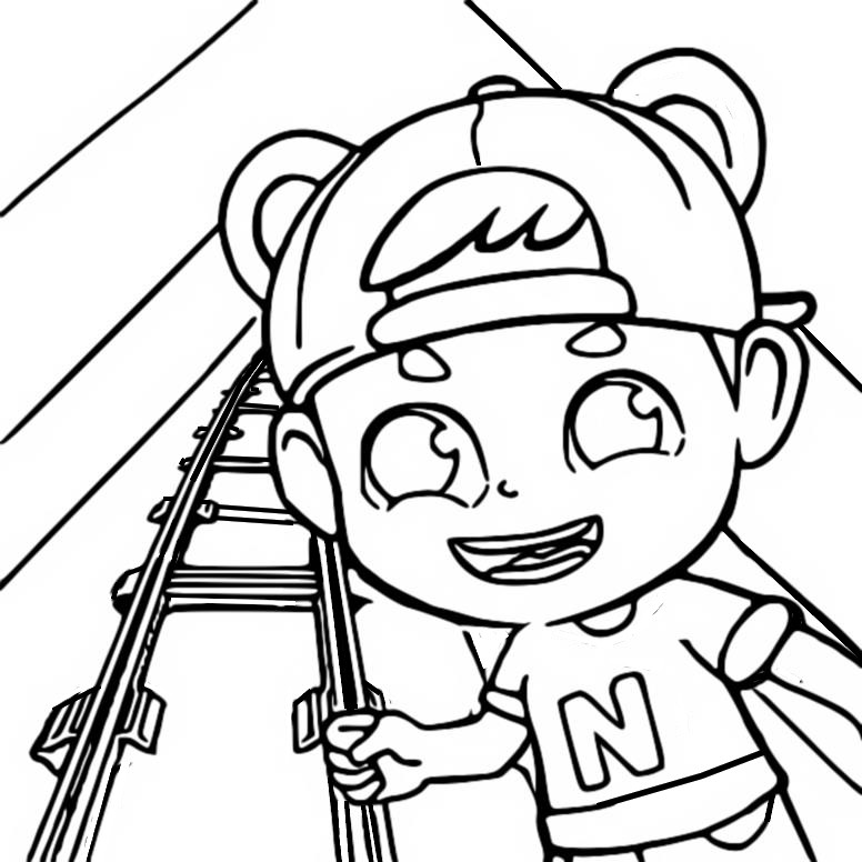 Desenho para colorir Run