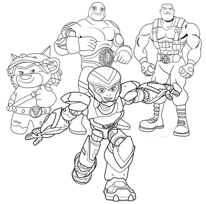 Desenho para colorir Power Players