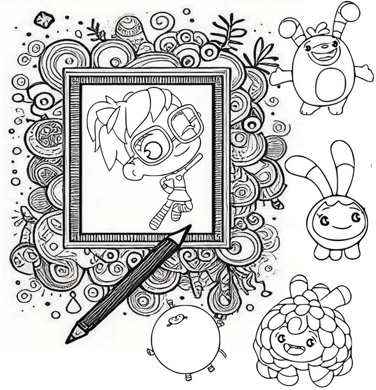 Coloring page Abby Hatcher