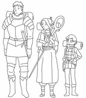 Free coloring page - Delicious in Dungeon - Netflix 2024