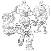 Coloring sheet - Power Players - Netflix 2024