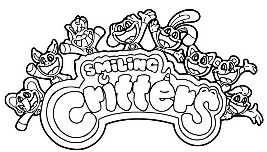 Gambar Mewarnai Smiling Critters