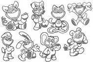 Printable coloring - Smiling Critters - Poppy Playtime Chapter 3