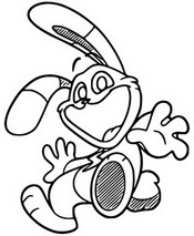Desenho para colorir Hoppy Hopscotch
