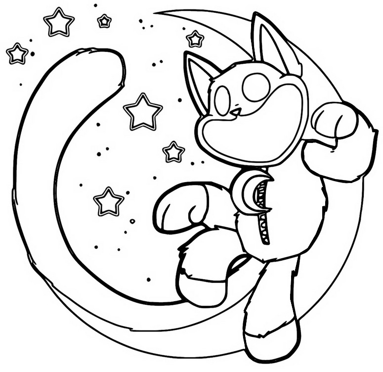 Coloring page The moon