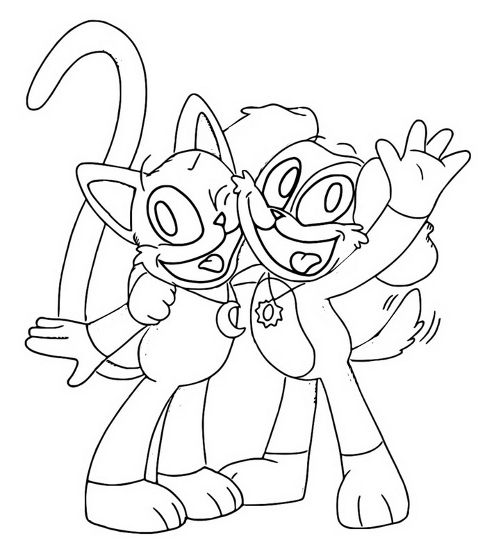 Dibujo Para Colorear Catnap Poppy Playtime Con Dogday 6 Dibujo Para Colorear Catnap Poppy Playtime Con Dogday 6