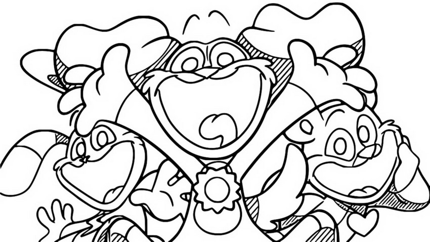 Dibujo para colorear Smiling Critters