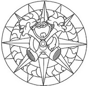 Coloriage à imprimer - DogDay - Smiling Critters Mandalas