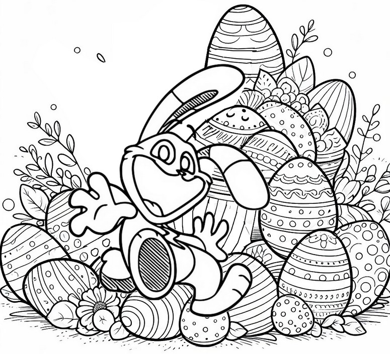 Coloring page Hoppy Hopscotch