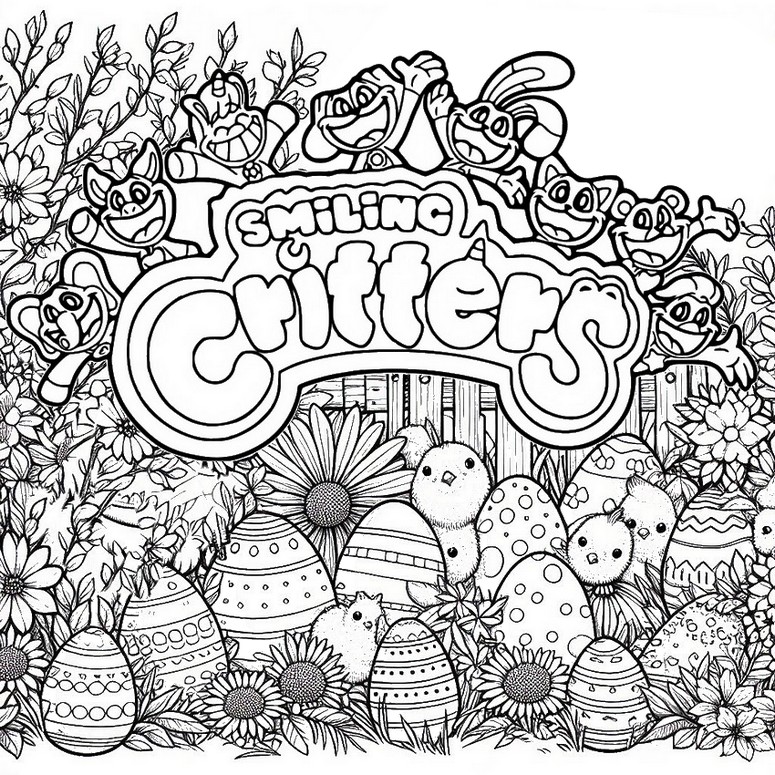 Coloring page Smiling Critters