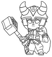 Disegno gratuito - Thor Bibi - Brawl Stars - Ranked