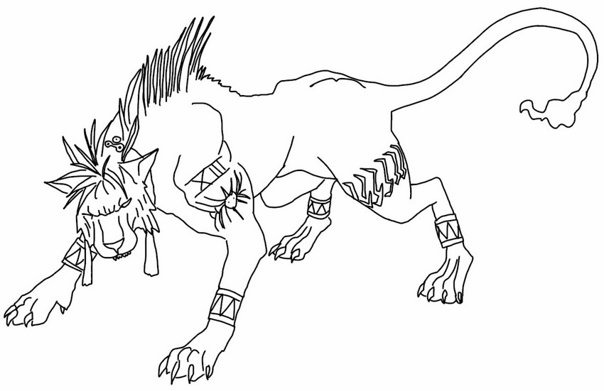 Desenho para colorir Red XIII