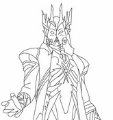 Dibujo gratuito - Hades - Fortnite Mitos y Mortales