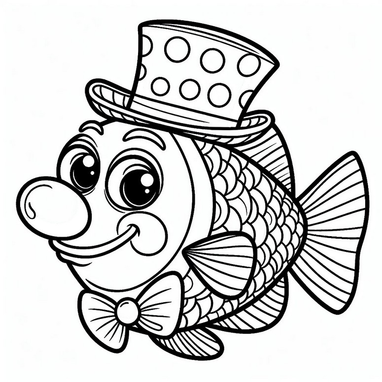 Coloring page Clown fish