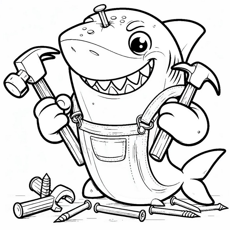 Coloriage Requin-marteau