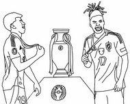 Disegno scaricabile - Lamine Yamal & Nico Williams - UEFA EURO 2024