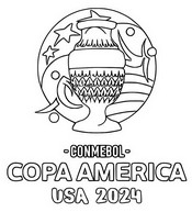 Dibujo descargable - Logotipo de EE. UU. - Copa América 2024