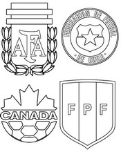 Dibujo para colorear - Grupo A - Copa América 2024