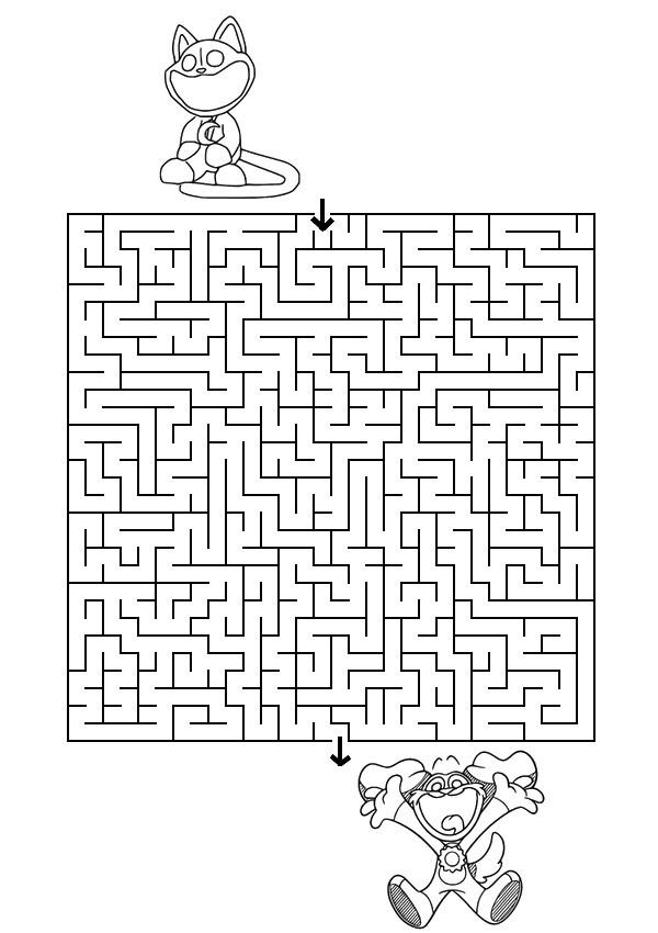 Tulostakaa värityskuvia Labyrintti