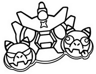Ausmalbild zum Herunterladen - Mecha-Tick Ghidorah - Brawl Stars - Godzilla